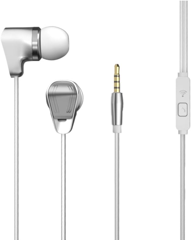 Generic 10mm 3.5mm MP3 Wired Earbuds with Microphone, HiFi Stereo in-Ear Headphones with Dynamic Driver, Noise