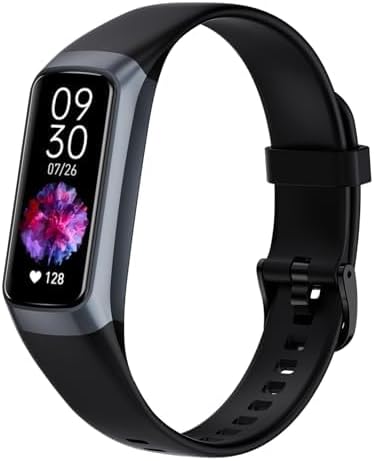 Fitness Tracker with Heart Rate/Blood Oxygen/Sleep Monitor, 20+ Sports Modes Smart Watches for Women/Men, Activity & Step Tracker Smart Watch for Android/iOS Phones (Black)