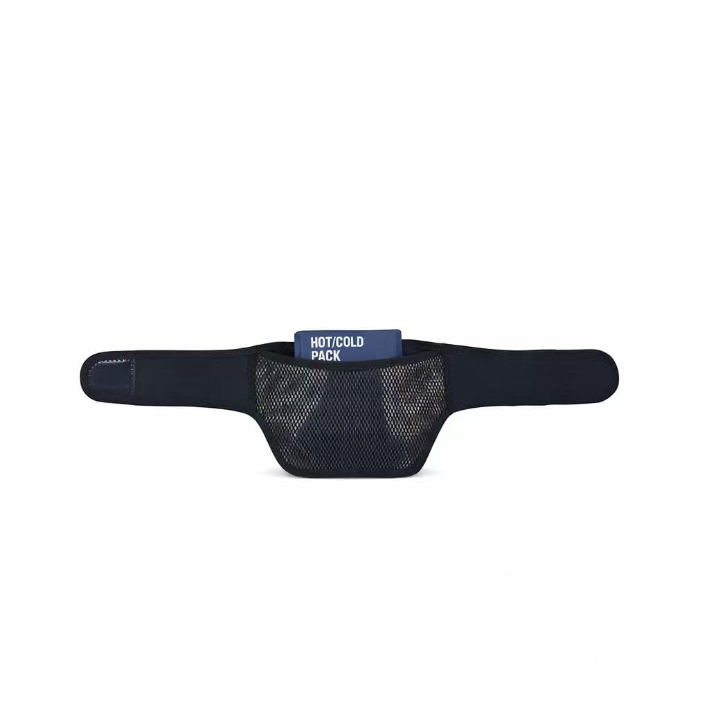 Neck Ice Pack Wrap Holder – Ice Pack Wrap for Neck, Flexible Ice Pack Strap with Mesh Pocket for Hot Cold Pack, Reusable Cold Compress & Heat Pack Wrap for Shoulder,Legs (Ice Pack Not Included)