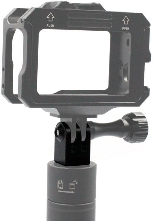 ThtRht 2 Pack 1/4"-20 360 Action Camera Tripod Mount Adapter with Threaded Socket Thumb Screws Phone Tripod Aluminum