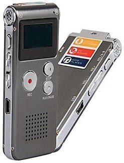 All U Want 8GB 650Hr MP3 Steel Digital Voice Recorder Dictaphone Player Telephone Recording -Gray