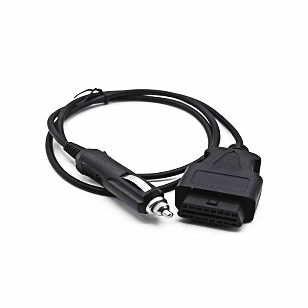 50cm OBD2 Elecbee OBD Vehicle Diagnostic Cable, PVC High-Temperature Resistant Female to Cigarette Lighter Adapter