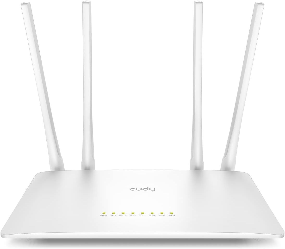 Cudy AC1200 5GHz 10/100Mbps 4x5dBi WR1200 Smart WiFi Router Extender, Access Point, WISP, Dual Band, LAN, Antennas