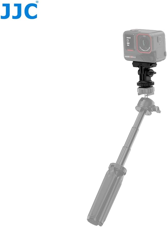 JJC Insta360 X5 2 180 1/4"-20 Magnetic Quick Release Mount for Ace Pro & Ace Pro Only, Angle Adjustable, Detachable