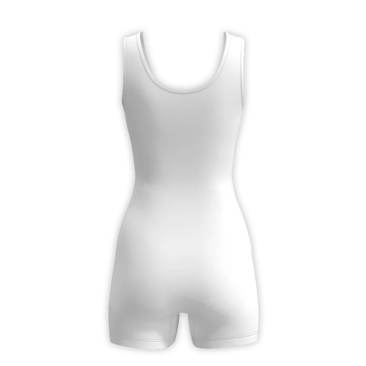 Agile Dragon Men's Wrestling Singlet, Athletic Bodysuit Uniform with Flatlock Stitching, High Compression Design (White, Adult XS)