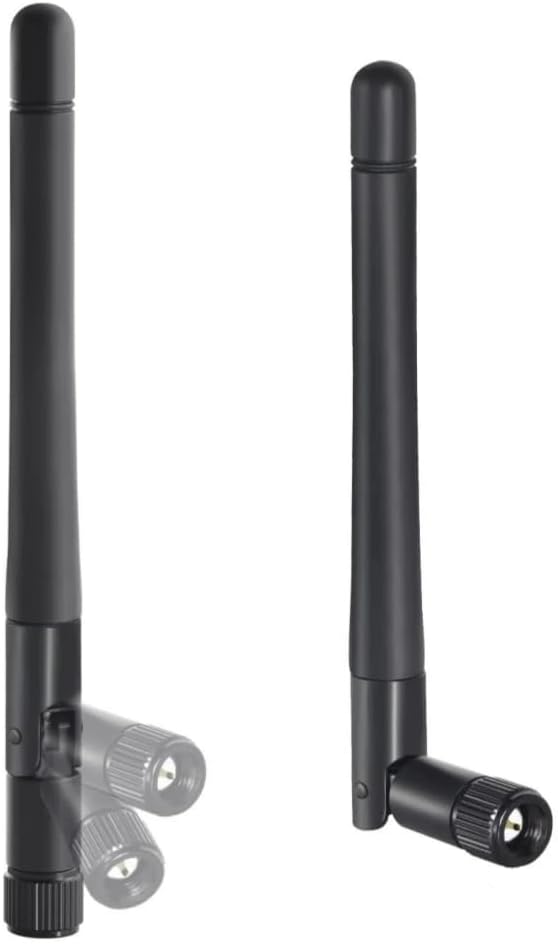 TREADALT-TEC 2X 2.4GHz 5GHz 5.8GHz 8dBi Dual Band WiFi SMA Male (pin in Center) Antenna for Wireless Video Security IP