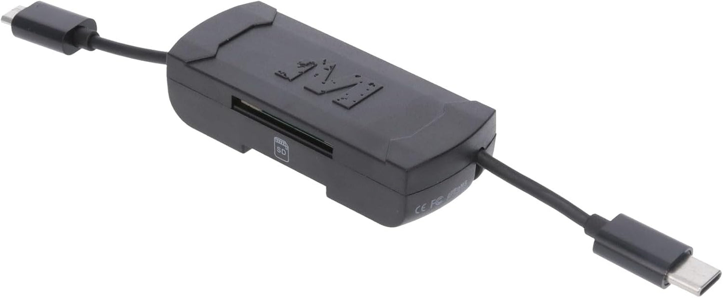 MUDDY 2-in-1 Memory Card Reader for Micro USB & USB-C Devices