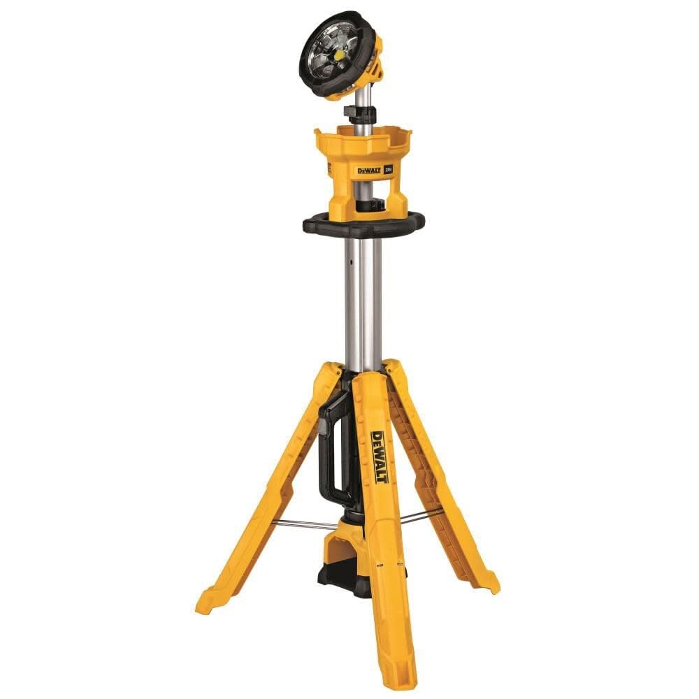 DEWALT 20V MAX LED Work Light with Stand, Tripod Light, 3000 Lumens of Brightness with 3 Modes, Tool Only (DCL079B)