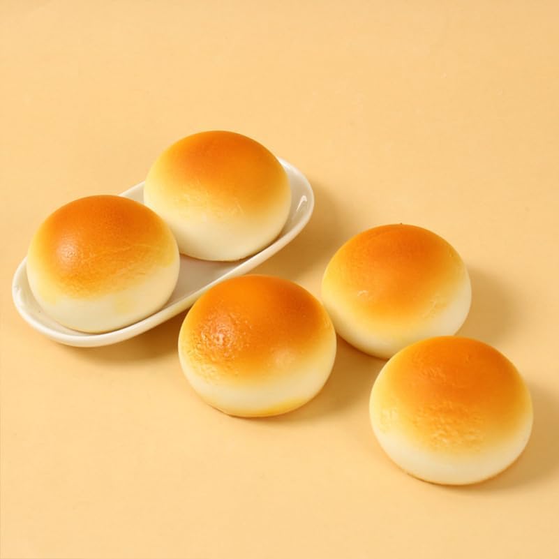 4pcs Toddmomy Faux Bread Model Realistic Artificial Bread Decoration for Photography Props Bakery Displays Home Decor