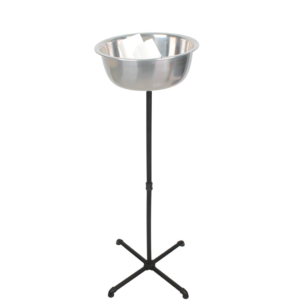 IMCCSPTP Portable Gym Chalk Stand,Freestanding Holder Gym Chalk Bowl,Stainless Steel Chalk Bowl,Gym Chalk Holder,Suitable for All Kinds of Sports Venues