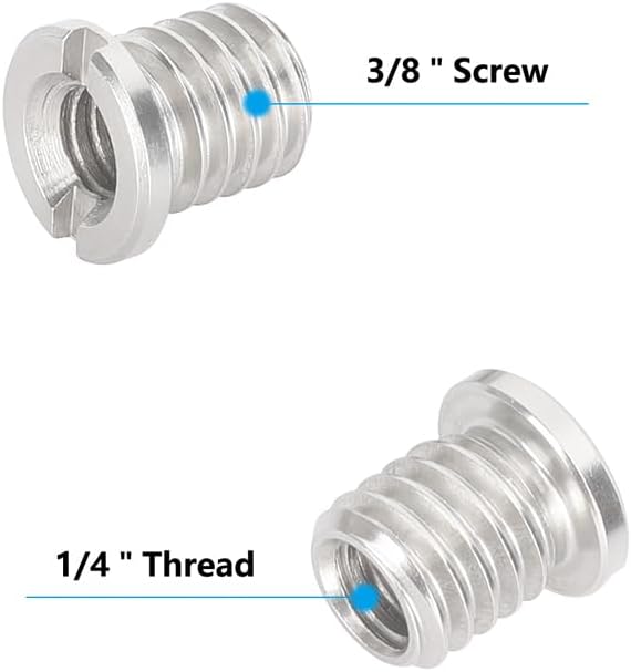 CAMVATE 5 1/4"-20 3/8"-16 0982 Pieces Threaded Screw Adapter Female to Male for DSLR Tripod Monopod