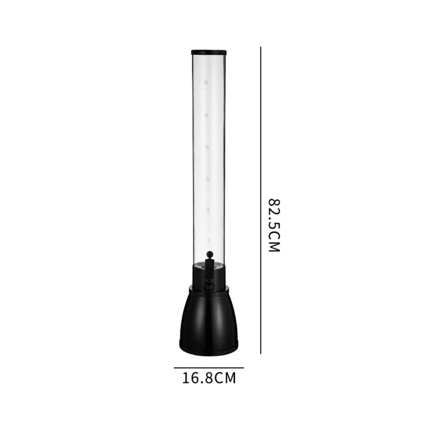 beverage tower 3 litre beer dispenser with tap Beer tower dispenser Multi-function beverage dispenser with clear scale for restaurants and bars Beer vending machine(Color:D)