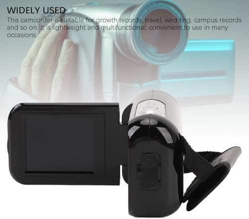 Yunseity D22 16MP 1080P 16X 2.0in 1/4 Video Camera Camcorder, FHD Digital Zoom, Rotatable Screen, Anti Shake Digital