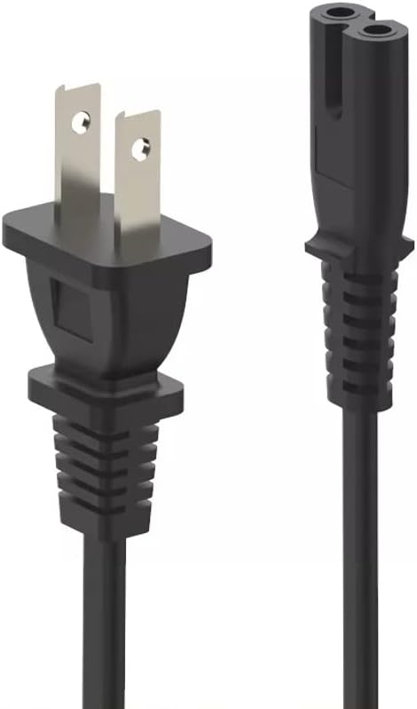 C&E 6 8 1-15P C7) 2 18AWG (5 Pack) Feet Figure Non-Polarized (NEMA to Prong Power Cord, Compatible with Printers, Smart
