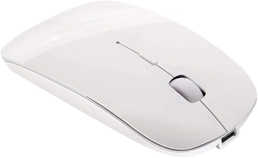 Tsmine 3 Bluetooth Wireless Mouse - Slim Rechargeable, Noiseless Click & Adjustable DPI Levels for Laptop, Tablet