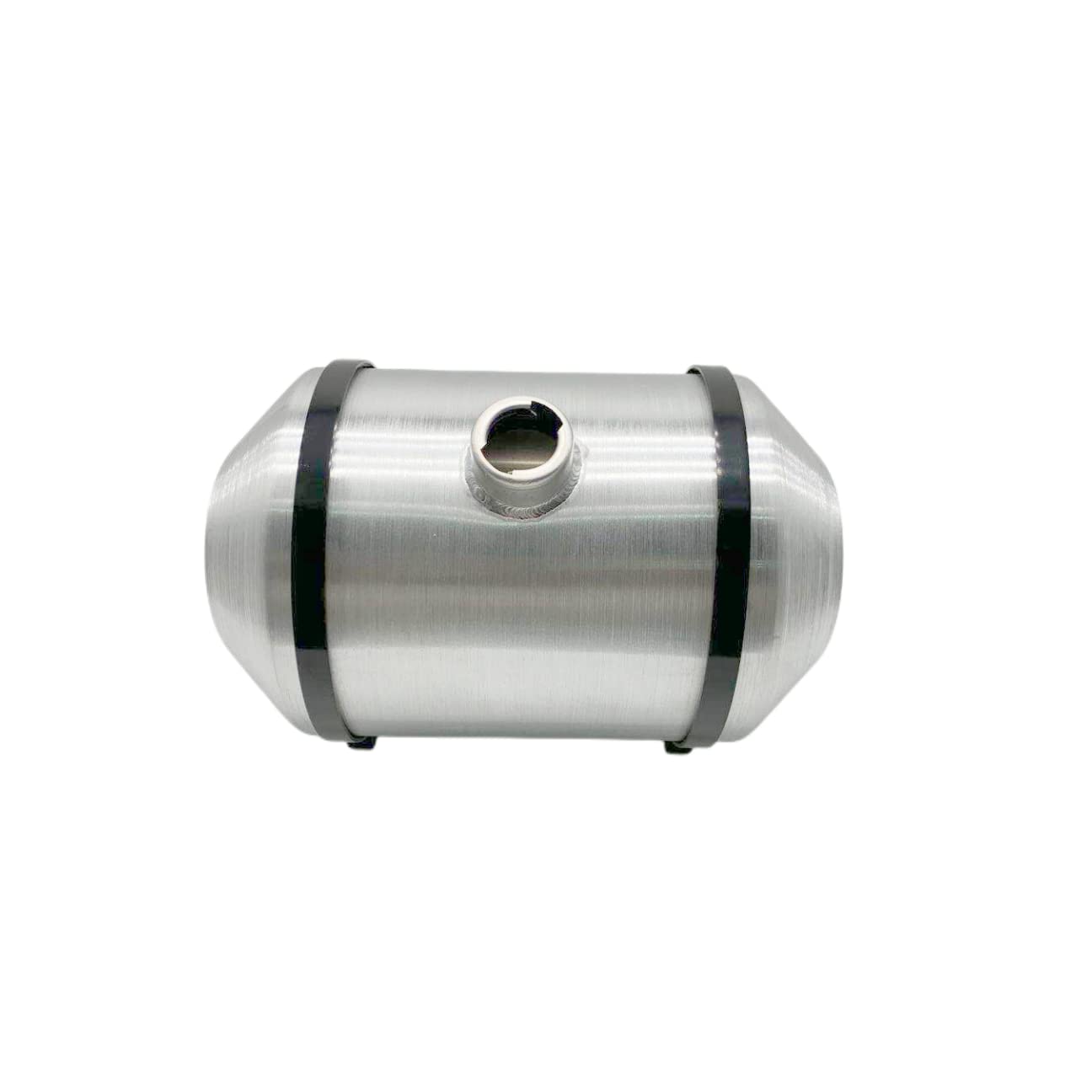 JSD 5 Gallons 10" x16" Aluminum Spun Round Gas Tank Center Fill 1/2" NPT Outlet for Trike Tractor Boat Jet ski