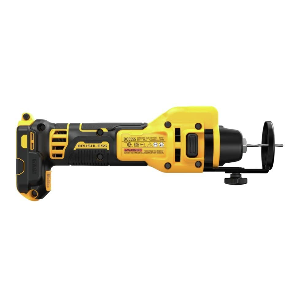 DEWALT 20V MAX* XR Brushless Drywall Cut-Out Tool (Tool Only) (DCE555B)