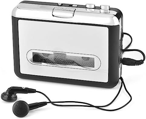 Cassette MP3 USB Tape to Converter, Audio Music Player with Headphones