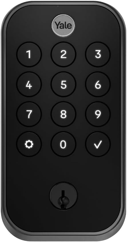Yale Security Assure Lock 2 - Black Suede Smart Deadbolt with Wi-Fi Keypad & Fingerprint Scanner