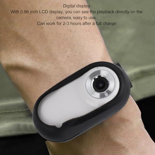 Sanpyl 1080P, 0.96 inch 5 Pet Collar Camera HD LCD Display, Minutes Video, for Cats Dogs, ABS Material