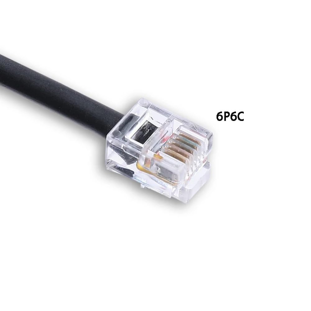 Cutesliving PL2303 Chipset RS232 RJ12 6P6C Synscan(6FT) Hand Control PC Link Cable Prolific USB to for Connecting PC