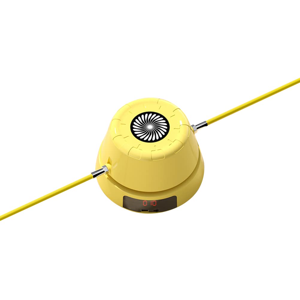 Elolicu Smart Jump Rope Machine, Electric Rope Skipping Machine Rechargeable Jump Rope Rope Skipping Sports for Indoor Outdoor Workout Jumping Rope with Remote Control for Home Gym Party