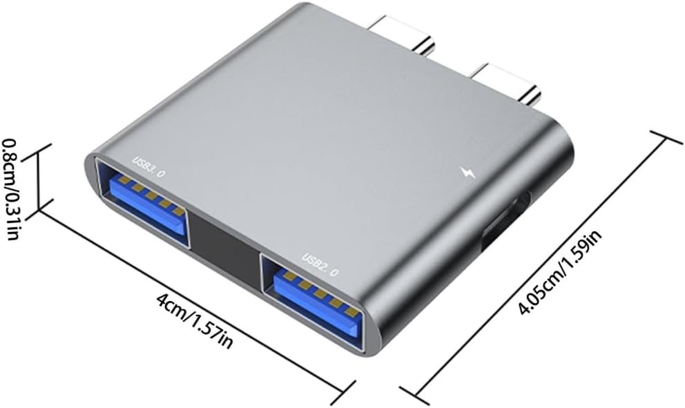 ESTCNK High Speed USB C Laptop Docking Station Notebook Multiports Adapter Converter Expansion Hubs for Office