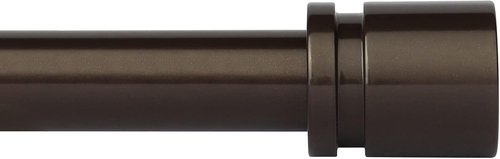 Byondeth Curtain Rods - Adjustable 16 to 40 Inches | 1-Inch Diameter, Antique Bronze Finish