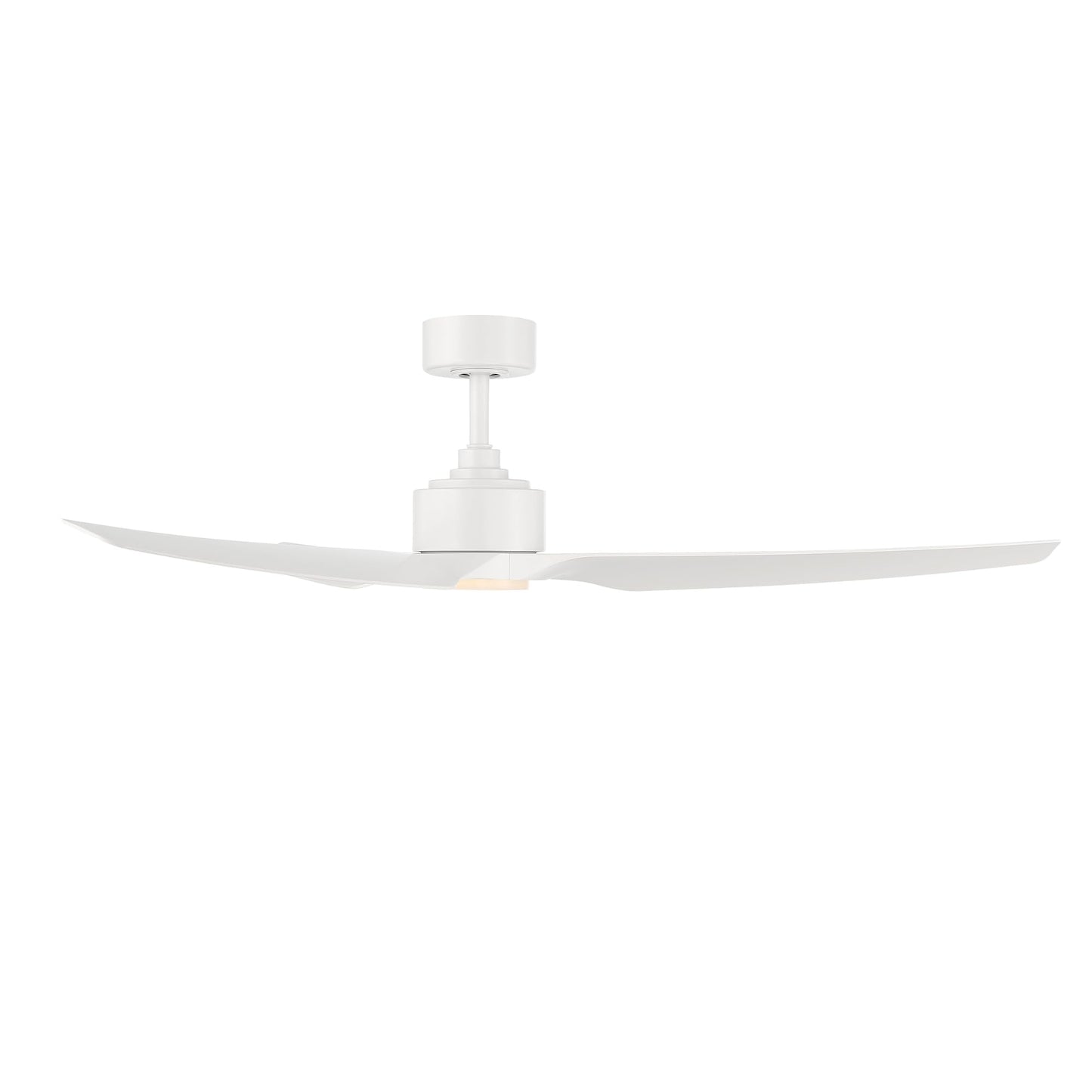 WAC F-056L-MW Stella 60" Outdoor Ceiling Fan with Lights and Remote Control, Matte White