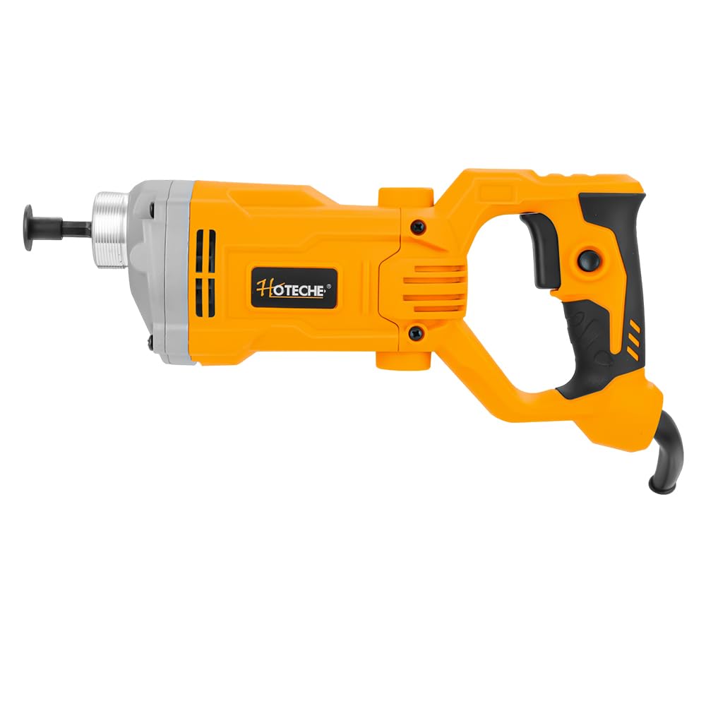 Hoteche 1200W Electric Concrete Vibrator – Handheld Power Concrete Vibration Tool with 2m Cable – for Slabs, Foundations, Driveways(Machine Only, compatible with 35mm Rod)