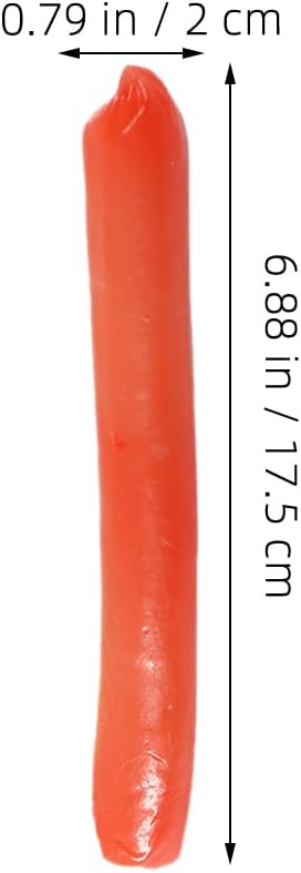 3 6.88In Pcs Realistic Hot Dog Sausage Models Lifelike Fake Food for Kitchen Decor Restaurant Display Party Photography