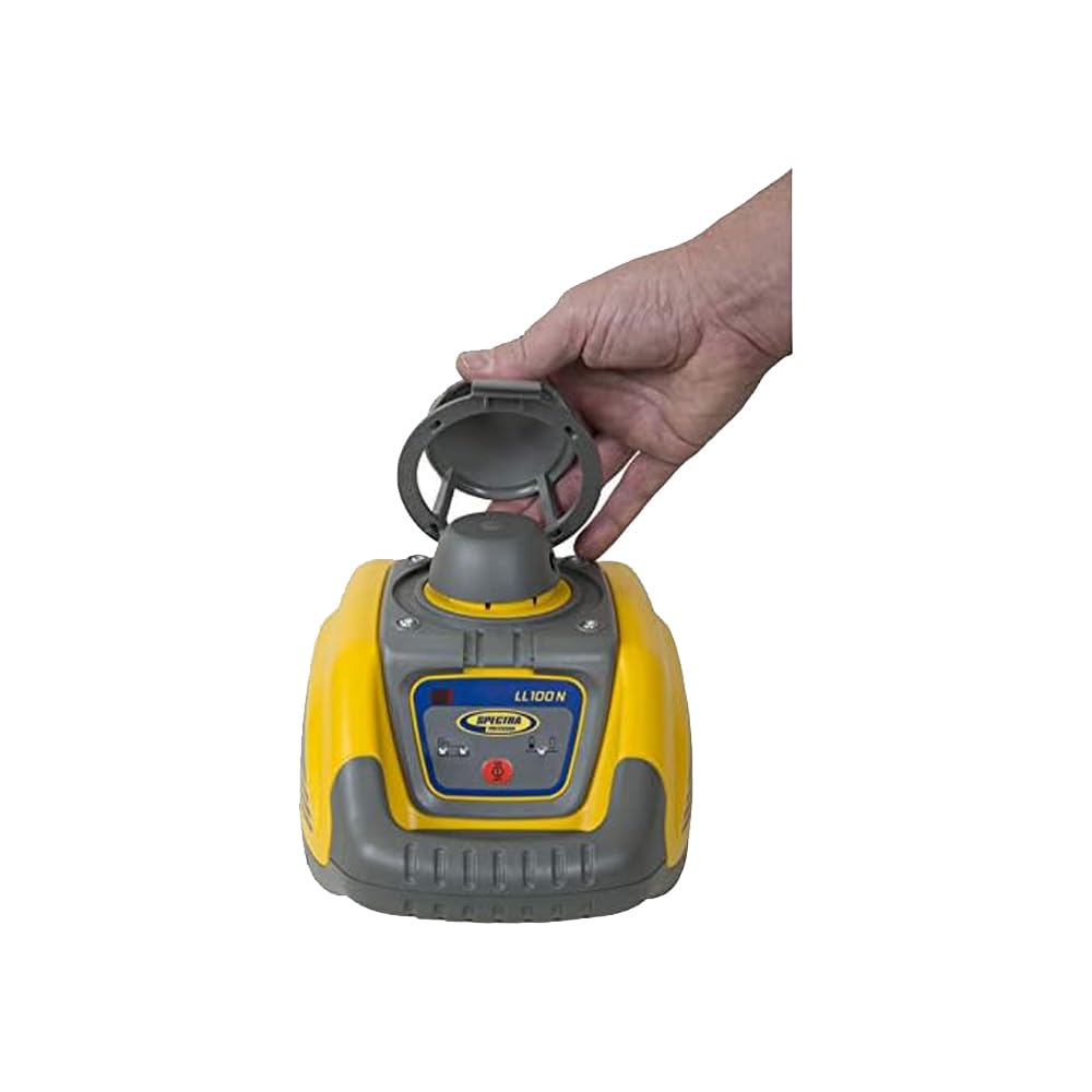 Spectra Precision LL100N-2 Laser Level Kit with HR320 Receiver and Clamp, 15' Grade Rod (Inches), Tripod, and System Case , Yellow