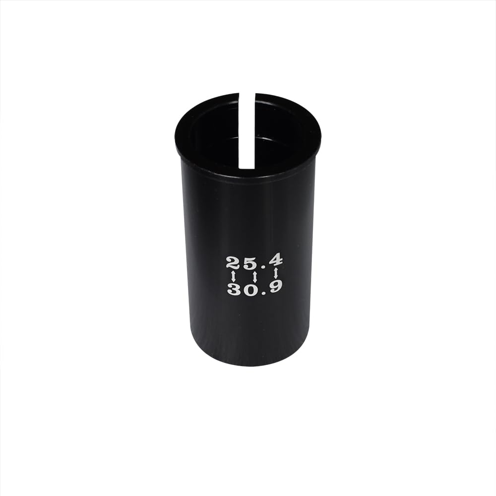Xmomx Set of 4 Sizes Bike Seat Post Adapter Shim Seat Post Adapter Bicycle Seat Tube Conversion Sleeve 25.4mm to 27.2/28.6/30.9/31.6mm 60mm Length Aluminum Alloy for Road Mountain Bike MTB