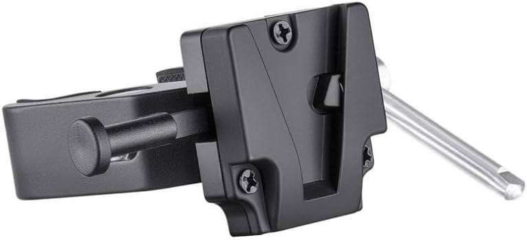 LSYRIA V Mount Battery Clamp Mount, V Mount Tripod Battery Plate with Crab-Shaped Quick Release Clamp Compatible