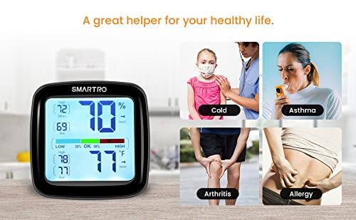 SMARTRO SC42 Digital Hygrometer | Professional Indoor Thermometer with Accurate Calibration