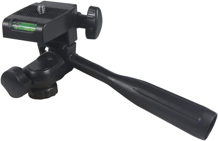 FEICHAO 1/4 (1/4" Three-Way Head Handle Screw Level Rotating Bracket for Tripod SLR Photography Accessories Thread)