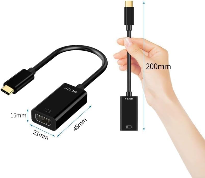 FANTIA 4K USB C to HDMI Adapter, HDMI to USB C Laptop Docking Station for MacBook Pro, Dell, Google Chromebook Pixel