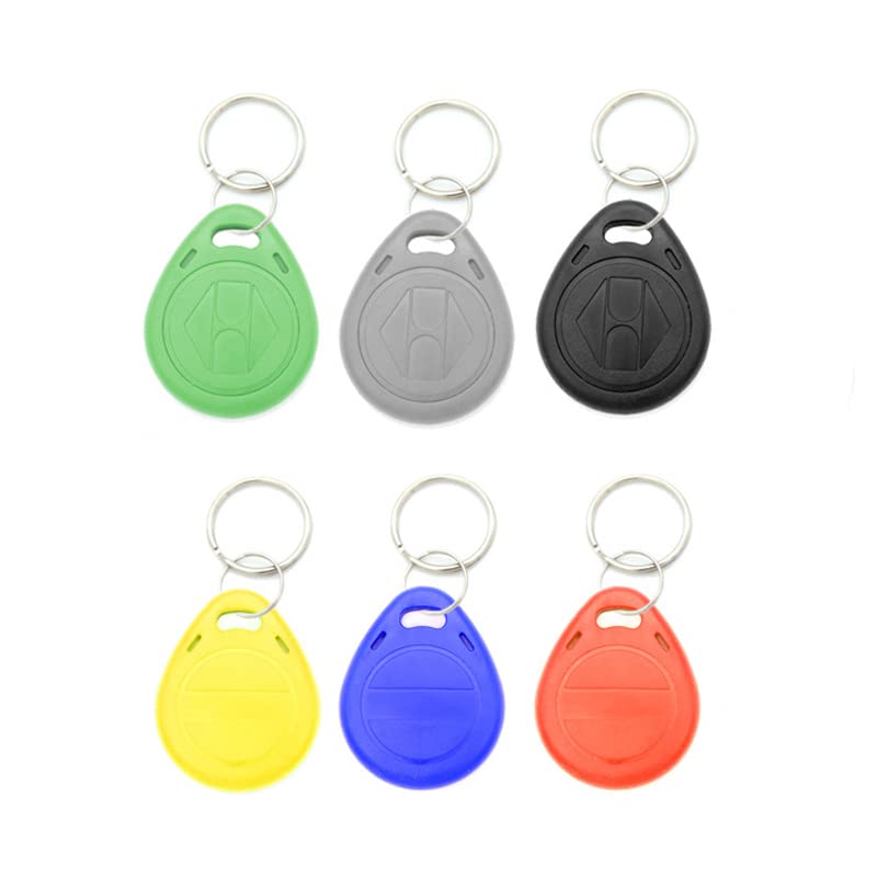 SagaSave 10pcs 125KHZ Plastic Rewritable Writable ID Cards Keyfobs RFID Copy Key Tags Handheld RFID Copier Writer