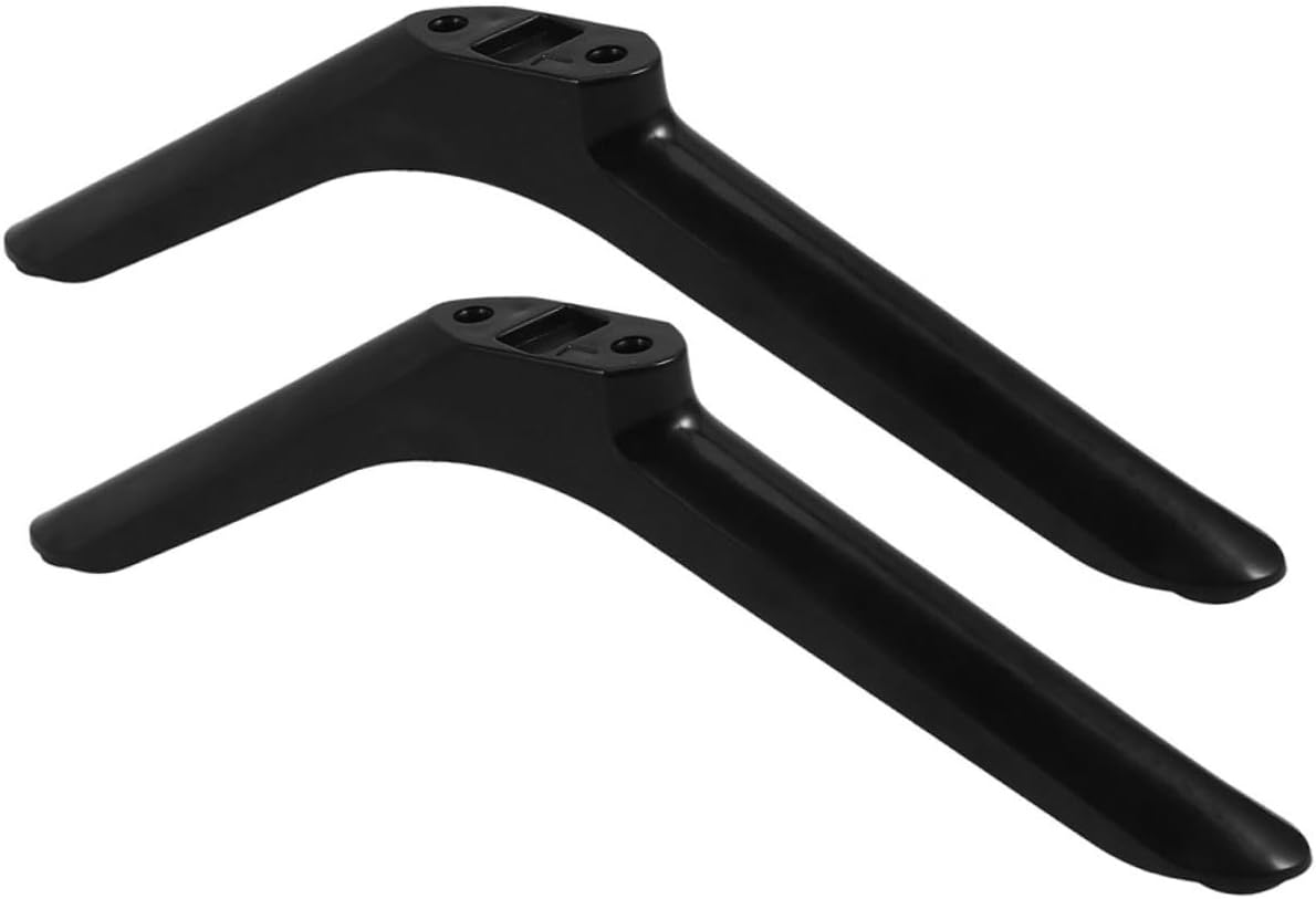 TINEASUR 2pcs 55-inch Tabletop Tv Stand Legs with Screws, Stable Black Plastic Base Pedestal Feet for LCD LED Tvs