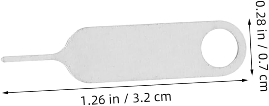500pcs Gadpiparty Mobile Phone Sim Card Ejector Tool Durable Stainless Steel Pin for Removal Compact Design