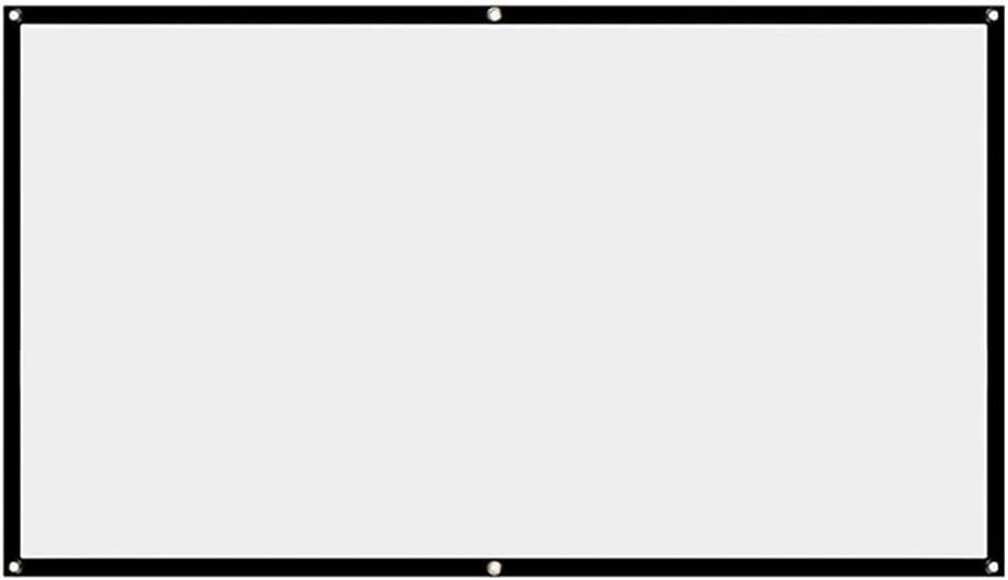 StepOK 16:9 60"|72"|84"|100"|120"|150" Projector Screen, White Projector Screen, No Crease Home Theater Foldable