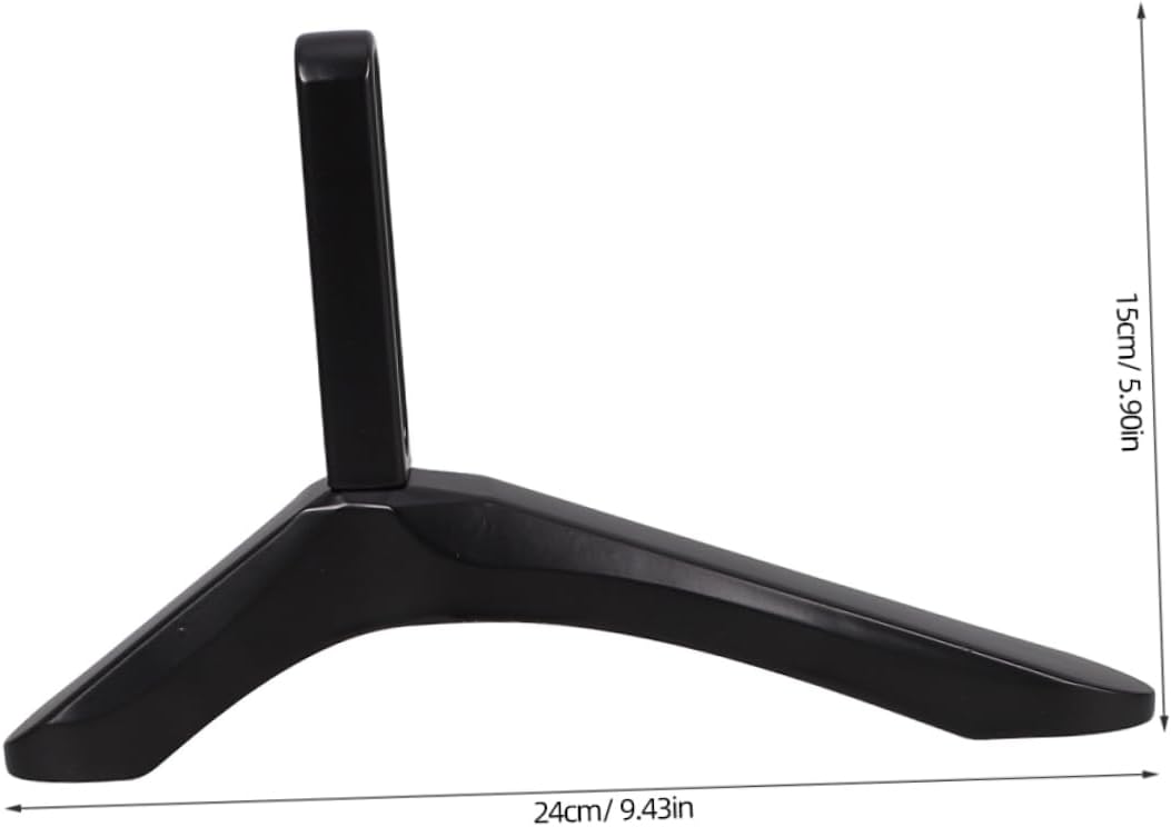 Happyyami Universal No-Drill TV Stand Base for LCD LED TVs Heavy-Duty Metal Legs Cable Management Desktop Mount