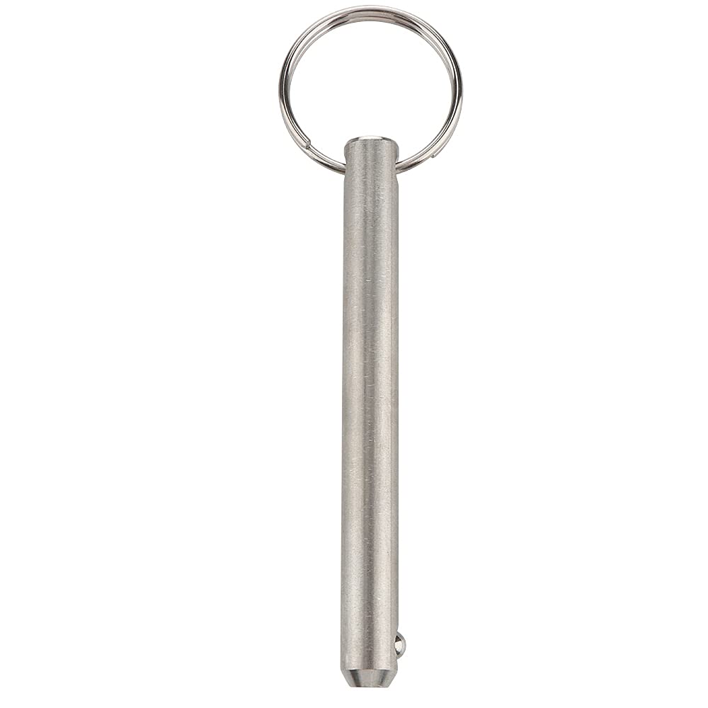 4 Pcs Long Quick Release Pin, Diameter 3/8"(9.5mm), Usable Length 3"(76mm), Overall Length 3.6"(92mm), Full 316 Stainless Steel, Bimini Top Pin, Marine Hardware