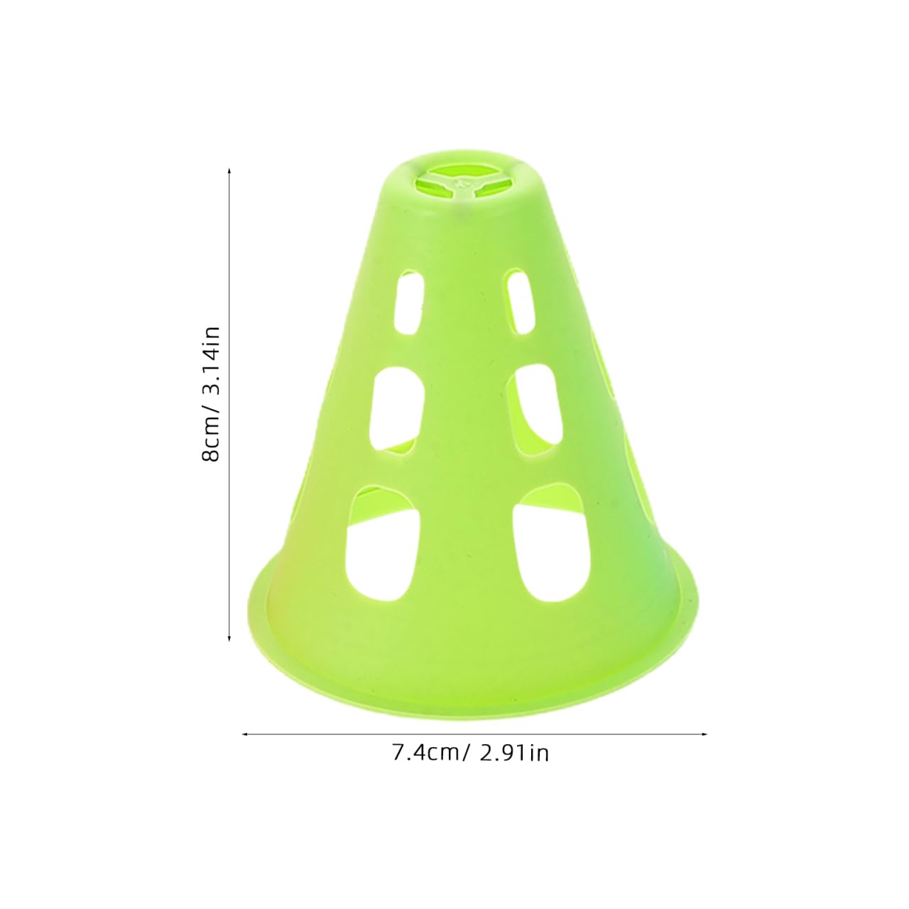 BESPORTBLE 20Pcs Mini Training Cones for Roller Skating Practice Windproof Sports Marker Cones 3.14In Diameter Lightweight Outdoor Training Accessories for Skill Development