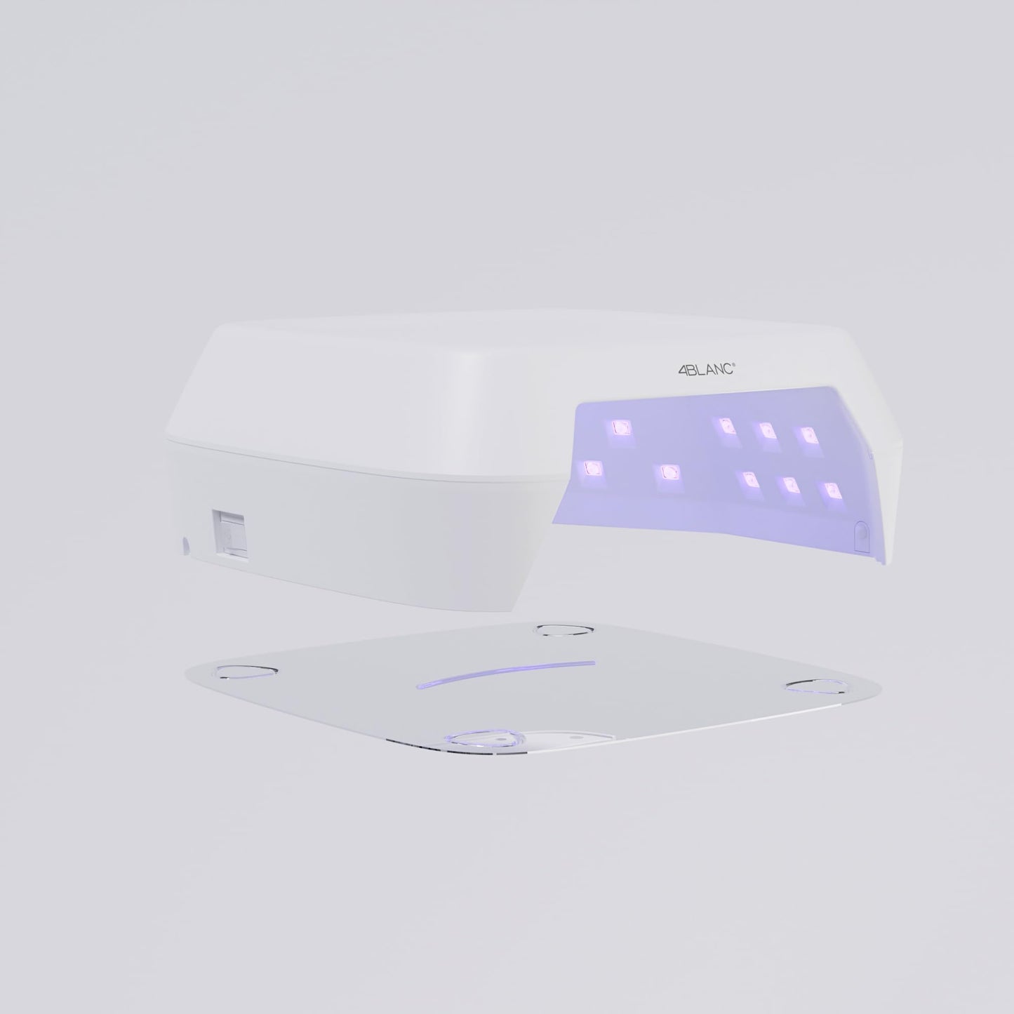 4BLANC® Professional Smart Cordless Rechargeable UV LED Nail Curing Lamp for Home or Salon Use, Manicure and Pedicure-Friendly.