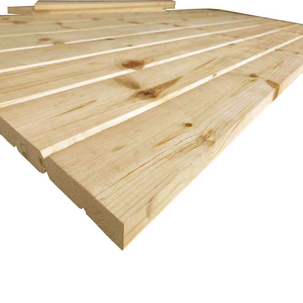 Kimberly Bay K-Bar Solid Pine Core Unfinished Interior Barn Door Slab DIY Kit 83.5 in. x 36 in.