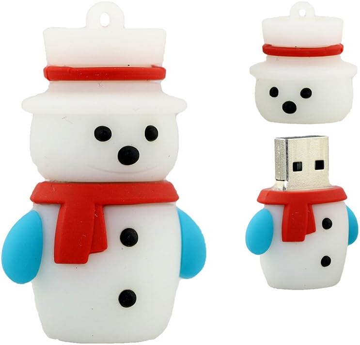 Mixse 8GB USB Flash Drive Memory U Disk Stick Storage Device Novelty Cute Snowman A