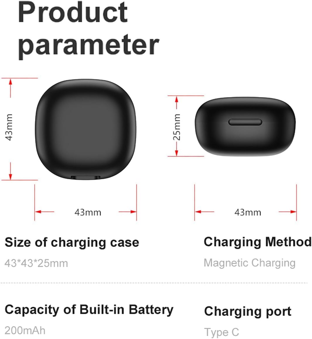 CNBRO Smart Ring Charging Case Magnetic Charger Portable Charging Box Small Compartment for Fitness Rings (Not Wireless