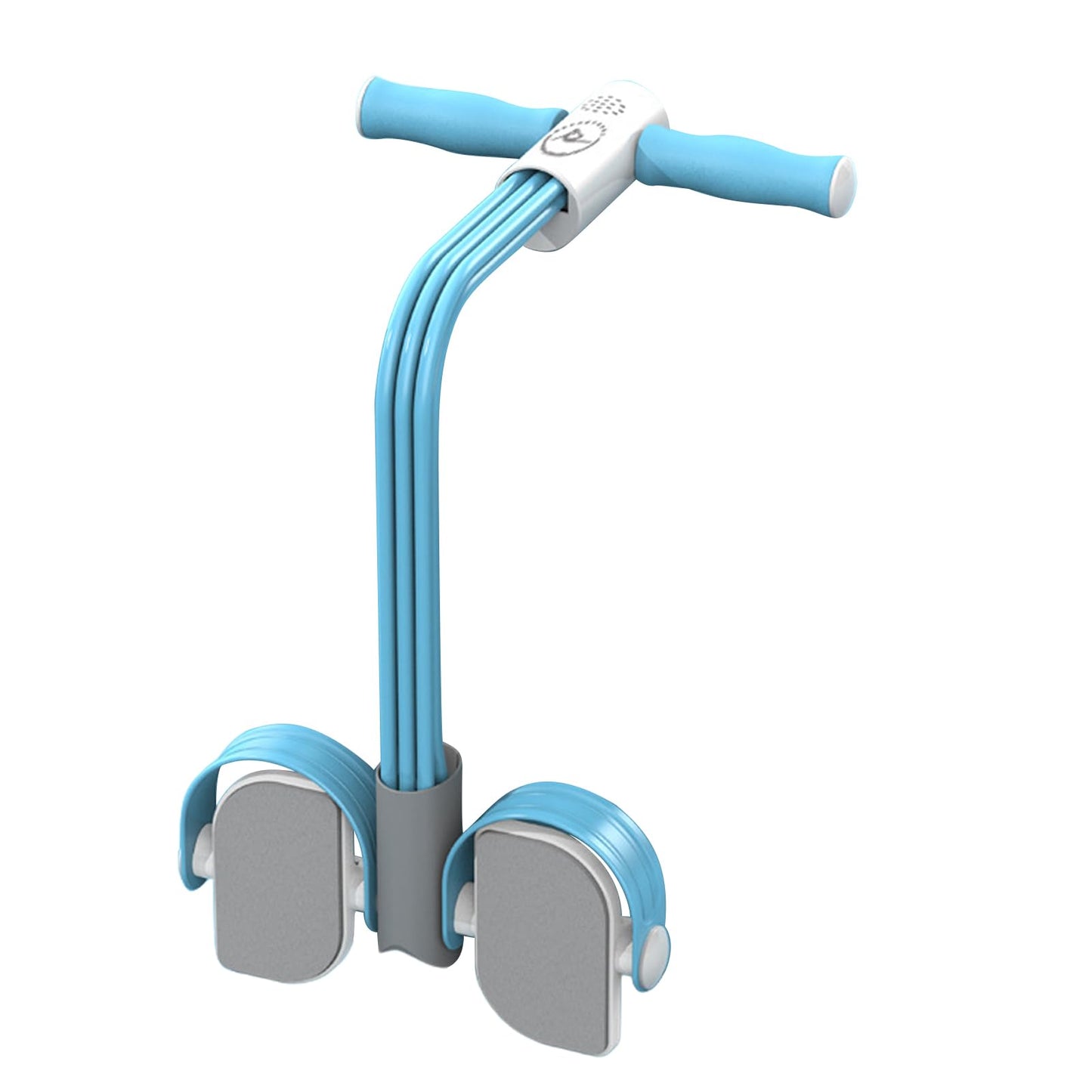 Abdominal Trainer, Sit-Up Training Equipment, 6 Tubes Fitness Elastic Pull Rope, Tension Rope Pull Up Pilate Foot Pedal Resistance Band Workout Tool Ab Shaper(Blue)