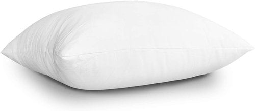 EDOW Throw Pillow Inserts - Set of 2 Lightweight Down Alternative Polyester Cushions | Machine Washable, 18x18, White
